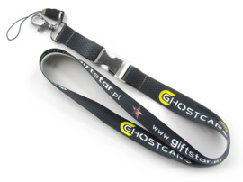 Lanyard with metal-plastic connector