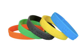 Embossed wristbands 