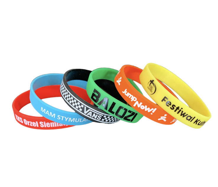 Printed silicone wristbands 