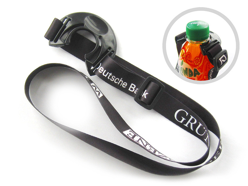 Lanyard with bottle handle and size regulator