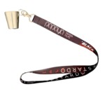 Lanyard with metal glass