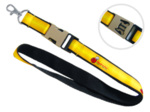 LANYARD WITH OPENER IN THE CONNECTOR, plast-metal