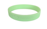 Silicone wristbands glow in the dark