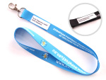 Lanyard with sewn lable