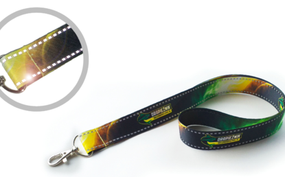 Werbe!PUNKT – SCHLÜSSELBAND MIT GEWEBTEM REFLEKTOR